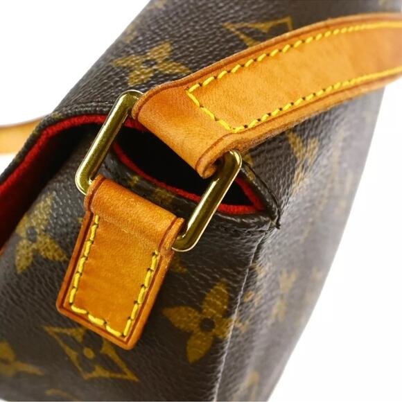 AUTHENTIC LOUIS VUITTON MONOGRAM TAMBOURINE SHOULDER CROSSBODY BAG FL0014 - Picture 3 of 10